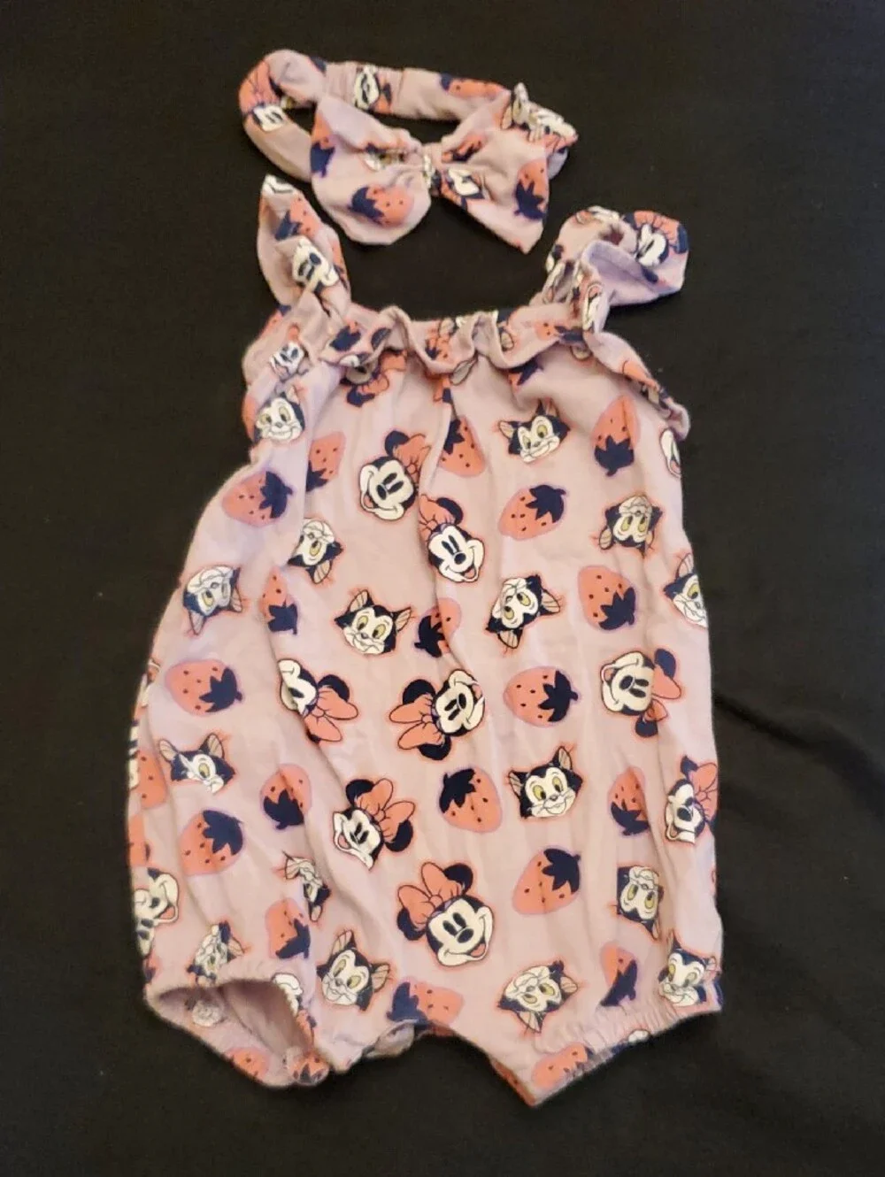 Two Minnie Mouse Rompers